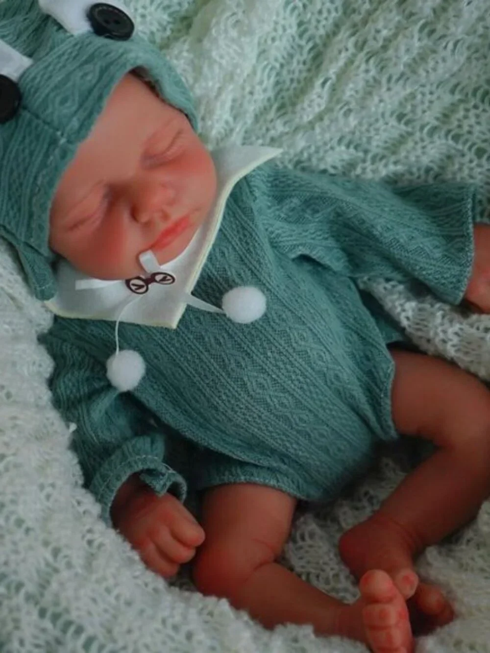 12 Inch Reborn Baby Girl Doll Olivia Soft Solid Platinum Silicone Lifelike
